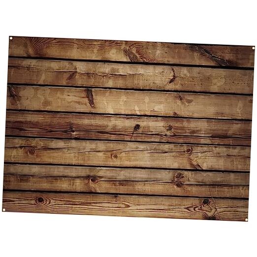 Wood Backdrop Wooden Wall Background Rustic Backdrop Durable 8 x 6ft Brown
