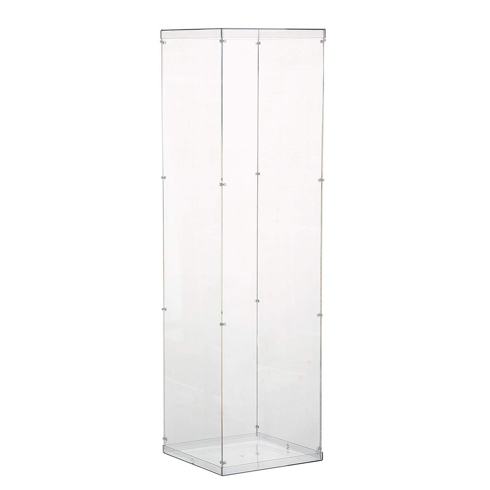 BalsaCircle 40-Inch Tall Clear Acrylic Display Box Floor Standing 40″,