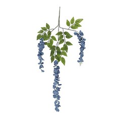 DUSTY BLUE 44″ tall Silk Wisteria Flowers Hanging Vine Bush Wedding