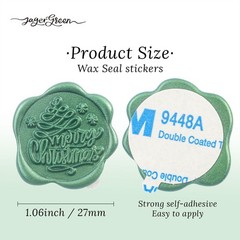Christmas Wax Seal Stickers, 48 Pcs Gold Red Green Self Adhesive Sealing Wax …