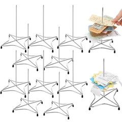 ELFULLY 10 Pcs Check Spindle, Paper Receipt Holder Spike for Silver
