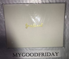 C.R.Gibson Gold Glitter Guest Book *On Sale For Limited Time
