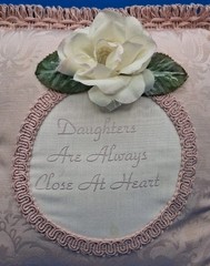 VTG Paisley Applique Rose Daughter Ring Bearer Wedding Pillow Plush 11″ Square