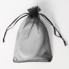 100PCS Black Organza Bags 4×6 for Elegant Gifts – Versatile Drawstring Pouches