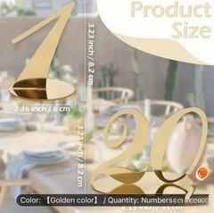 Table Numbers for Wedding Reception Gold Wedding Table Numbers Gold Acrylic 1-10