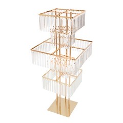 5-Tier Flower Stand Square Flower Vase Stand for Wedding Birthday Party Events