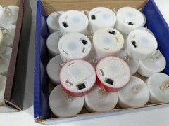 Lot of 50 Battery Operated NOT INCLUDED! Flickering Mixed LED Tealights Light
