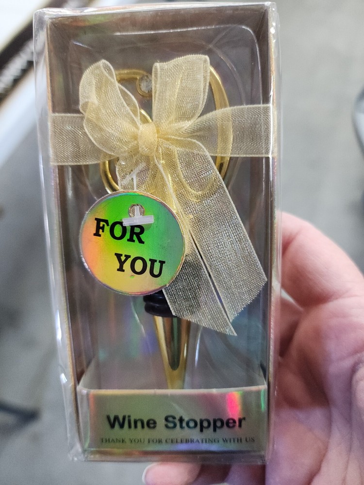1 Golden 50th Anniversary Birthday Wedding Wine Bottle Stopper Gift