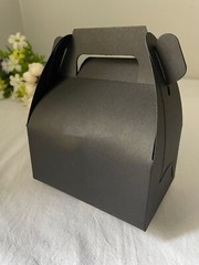 50x Black wedding party favor personalized gift Sticker Cookie Candy Cake boxes