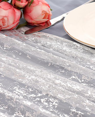 Table Runners for Table Scaping & Decor Sheer Silver, 10 FT Long- Set of 2