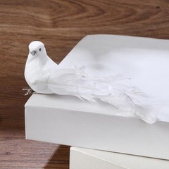 4 Pack Of Artificial Doves Foam Doves Peace Doves For Wedding Decorative / New