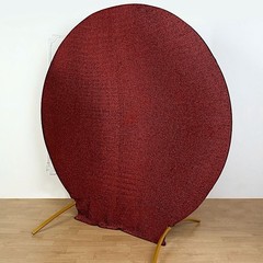 BURGUNDY 7.5 ft Metallic Spandex STAND COVER Wedding Decorations Party Events