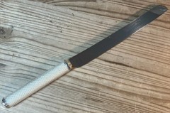 Lenox Jubilee Pearl Stainless Steel Wedding Cake Dessert Serving Knife 13 In