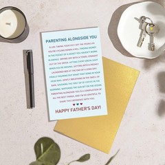 Goroar Heartfelt Father’s Day Card for Husband Boyfriend, Sentimental Father’…