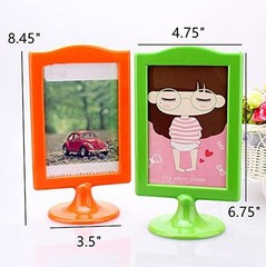 Rikyo 4 Pack Standing Photo Frames,Self Standing Photo,Vertical Mount Sign Ho…