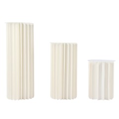 Set of 3 Elegant Bulk Weddings Decoration Table Cylinder Centerpiece Cake Stand