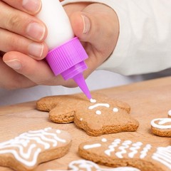 Free Hand Writer Bottles – 6 Easy Small Squeeze Bottles – 3 Each (1 and 2 Oun…
