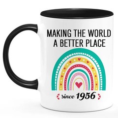 70th Birthday Gifts For Women Men Coffee Mugs, Making The World A Better Plac…