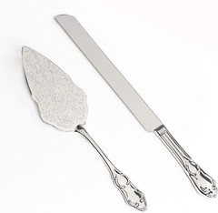 Cake Server Set 2-Piece Wedding Cake New Cake Server Set silver color