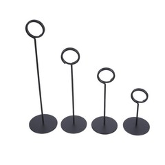 4Pcs Black Wedding Table Card Holders with Easy Maintenance and Sturdy Design