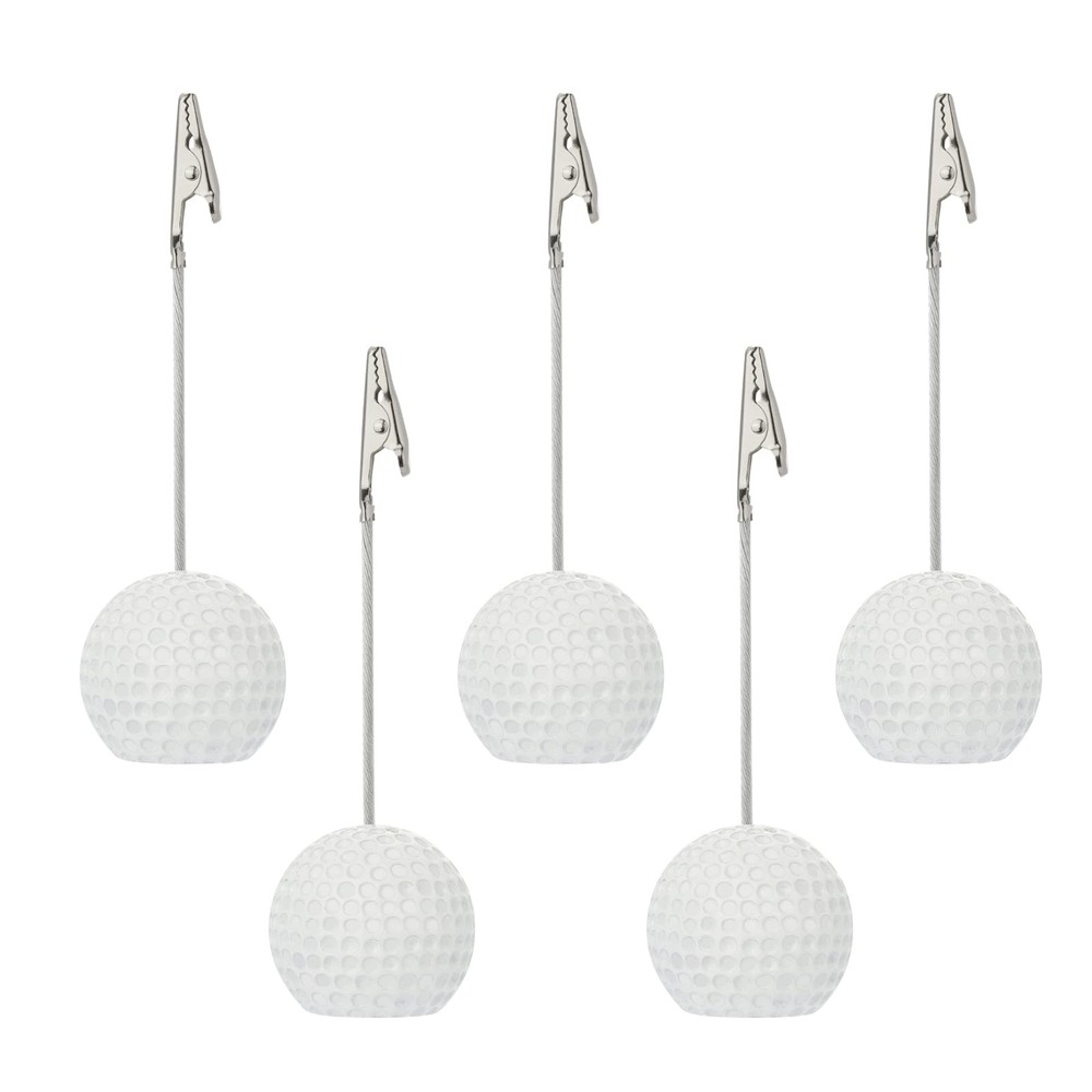 RONRONS 5 Pack Resin Ball White, Green, Silver, Gold, Black, Brown, Red, Blue
