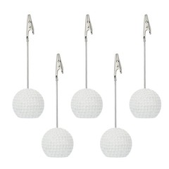 RONRONS 5 Pack Resin Ball White, Green, Silver, Gold, Black, Brown, Red, Blue