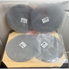 Lot of 96 Silver Sheer Nylon Tulle Favor Wrap Circles 9″ DIY Wedding Crafts New