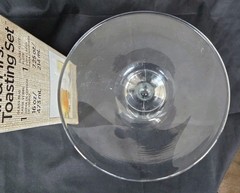 Libbey Mr & Mrs Toasting Set of 2 Glass Mug 16oz Flute 7.25oz w Box Wedding Gift
