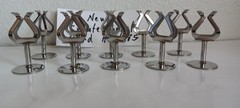 Lot of 10 Crate & Barrel Harp Place Card Holders Holiday Dinners Wedding Table
