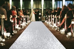 Aisle Runners for Weddings 10 ft by 4 ft Silver Aisle Runner Wedding Aisle Ru…
