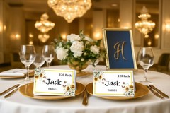 120 Pack Place Cards 4×2.5 Inch Sunflowers Reserved Seating Signs Wedding