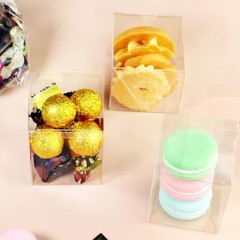 Durable Transparent Favor Boxes for Macarons – 25 pcs, Perfect for Events