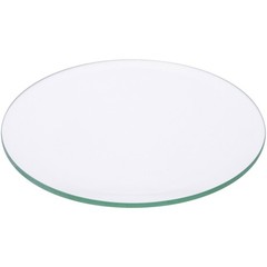 Plymor 5″ Round, 5mm Thick Beveled Clear Glass Circle