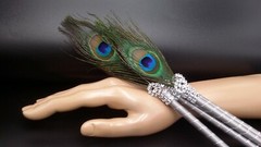 The12 Peacock Feather Pen PartyFAVOR forWeddings,Sweet16, Bridal ,Quinceañera,Bo