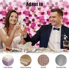 6*Artificial Flower Wall Panel Indoor Outdoor Flower Wall Panel For WeddingDecor