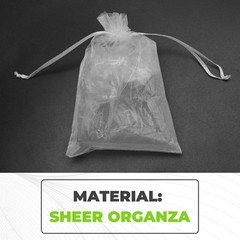 50 Pieces 4 by 6 Inch Organza Gift Bags Drawstring Jewelry Pouches Wedding9934
