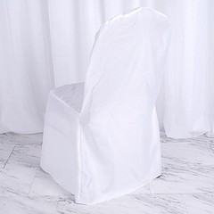 100 pcs White POLYESTER BANQUET CHAIR COVERS Wedding Reception Party Decorations