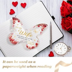 Gifts for Wife, Romantic Wife Anniversary Birthday Gift Ideas, 5×3.8×0.5 Inch…