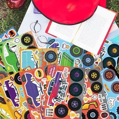 24 Sheets Stickers for Kids, Colorful, Premium Quality, Make Monster Truck