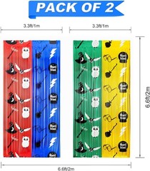 2 Pack Magical Wizard School Themed Beaded Curtain – 6.6FT x 3.3FT – Magical …