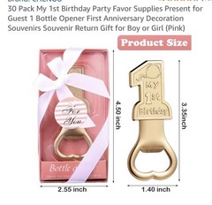 30 Pack My 1st Birthday Party Favor Supplies Present