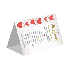 Romantic Anniversary Card for Husband, Funny Anniversary Card Gifts from Wife…