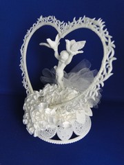 New Vintage RARE «Flight of Fantasy» wedding Cake Top, #1A