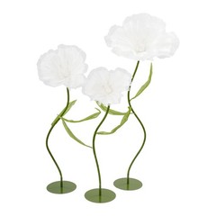 3 Pcs Artificial Flower Arrangements, Artificial Flowers For Wedding Decoration