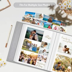 Fintie P Album Self Adhesive for 3×5 4×6 5×7 6×8 8×10 Pictures, 60