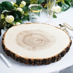 15″ wide Natural Round Poplar Wooden Slices Party Tabletop Wedding Crafts