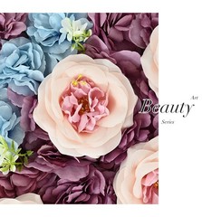 wedding Autumn peony rose hydrangea simulation flower wall wedding background