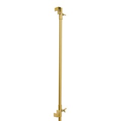 2Pcs 0-63″ Adjustable Gold Steel/Marble Floor Easel Stand For Decorative Display
