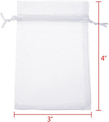 Bolsas De Organza Para Regalos Y Dulces 100Pc Ideal Para Bodas Fiestas Y Navidad