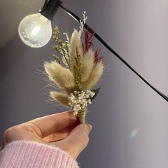 Dried Flowers Boutonnieres for Men Wedding Set of 6 Groom